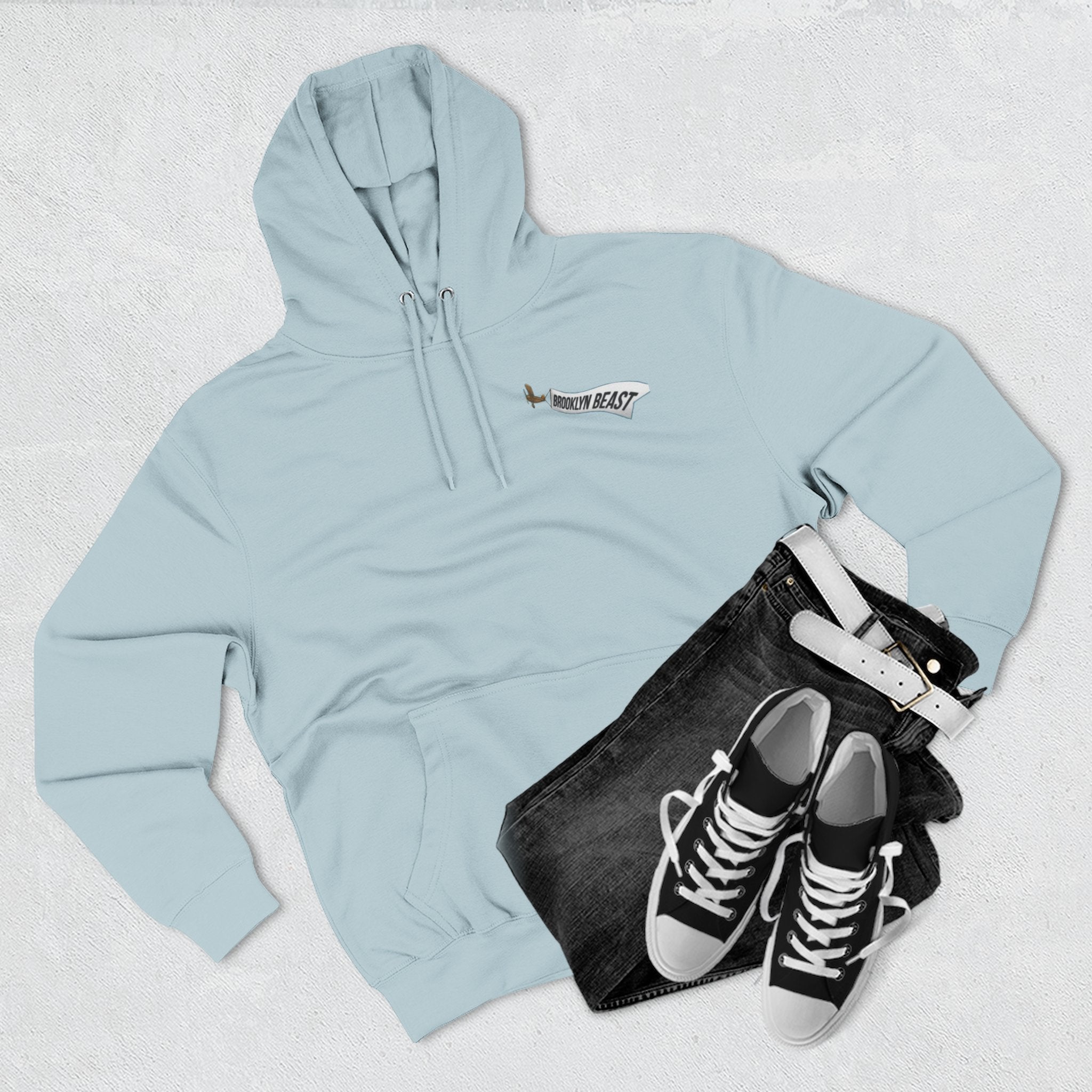 Hoodie — Dark Warrior Graphic Fleece Hoodie (Three-Panel)