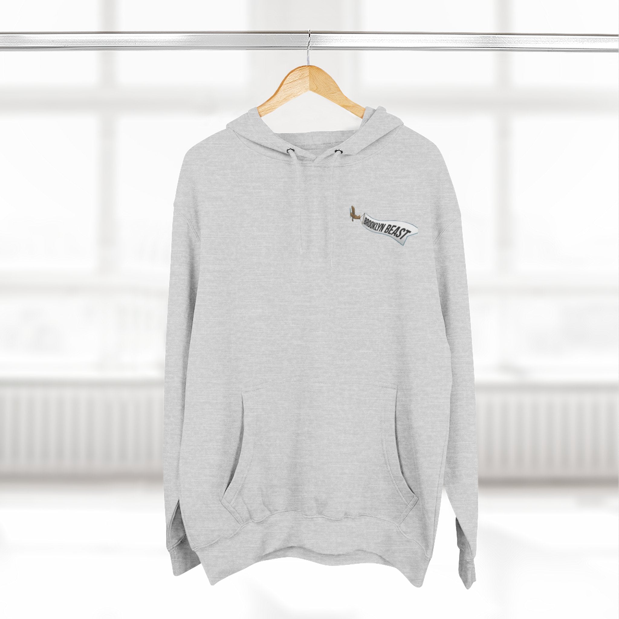 Hoodie — Dark Warrior Graphic Fleece Hoodie (Three-Panel)