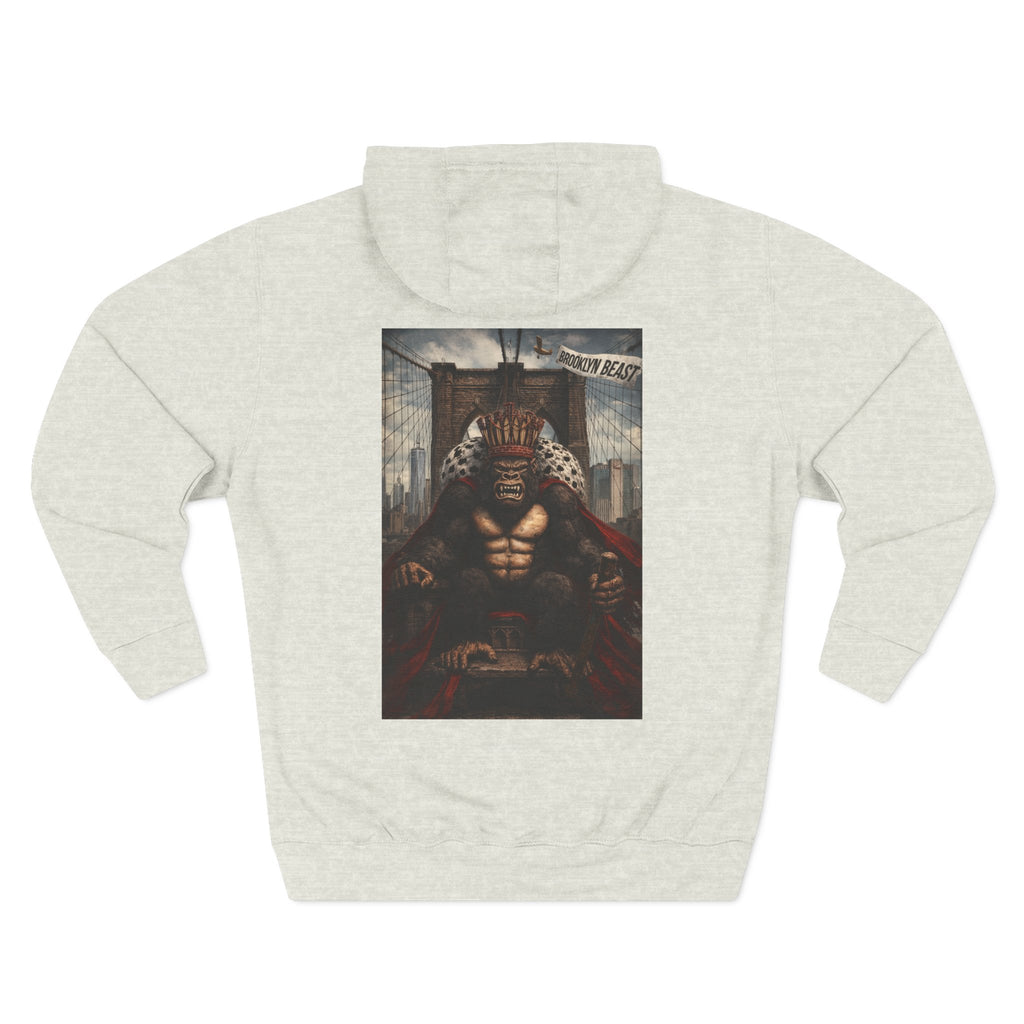 Hoodie — Dark Warrior Graphic Fleece Hoodie (Three-Panel)