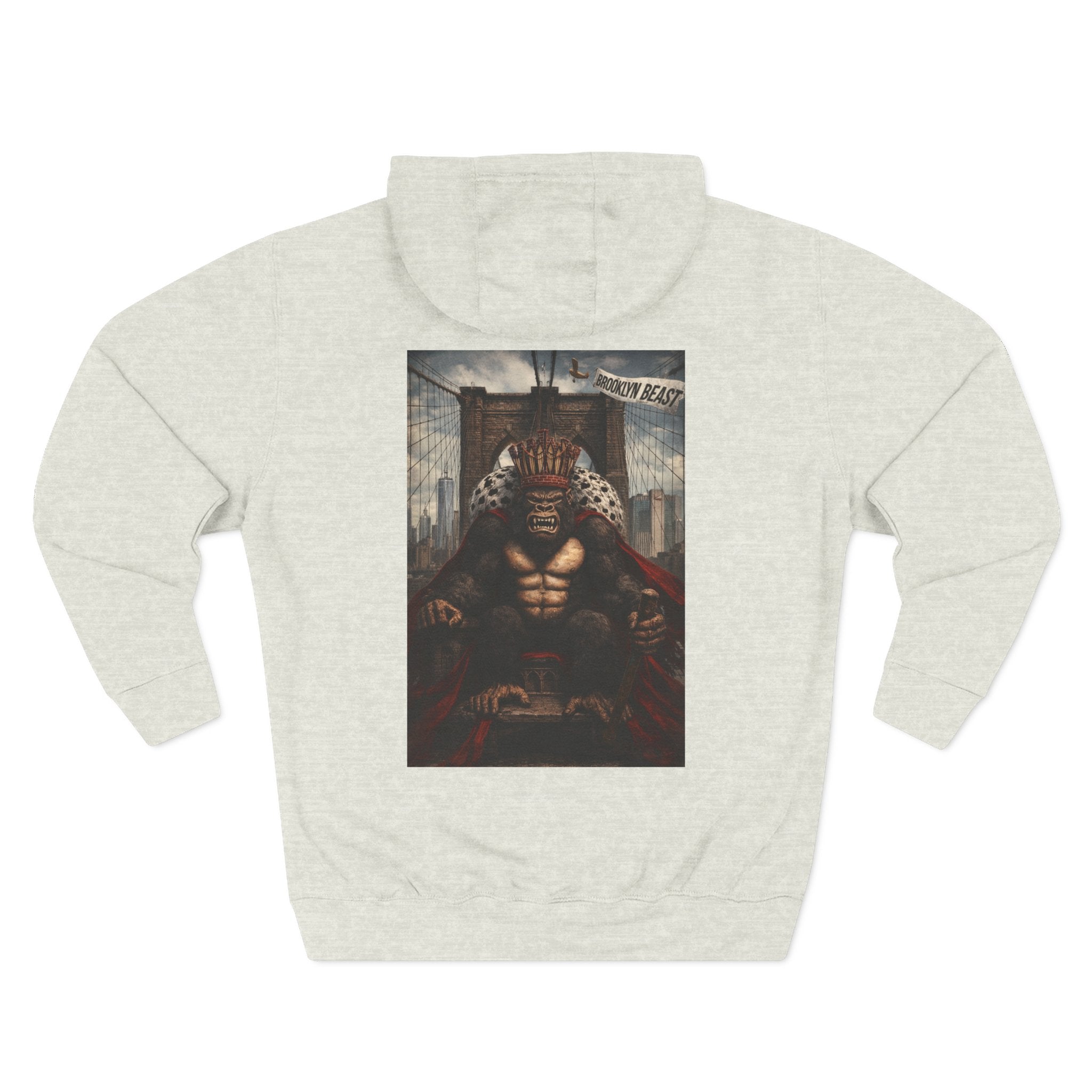 Hoodie — Dark Warrior Graphic Fleece Hoodie (Three-Panel)