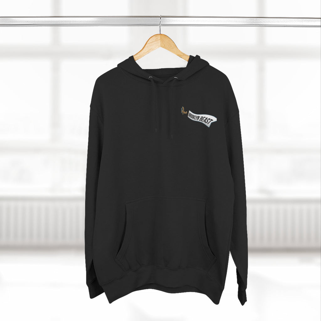 Hoodie — Dark Warrior Graphic Fleece Hoodie (Three-Panel)