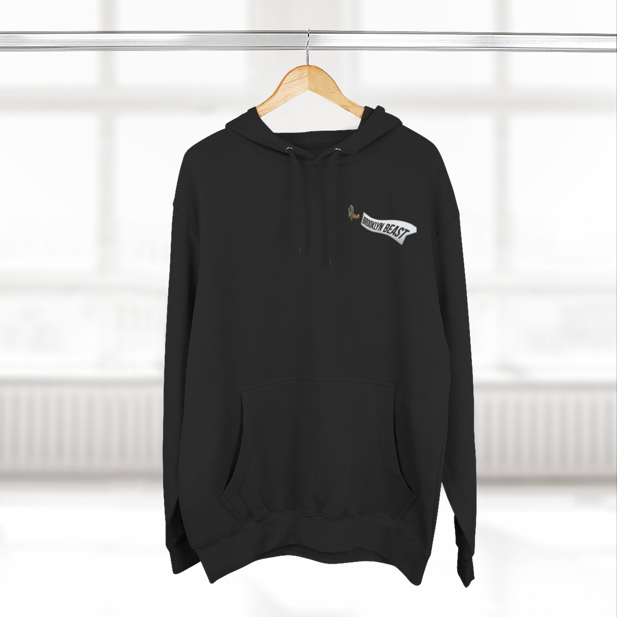 Hoodie — Dark Warrior Graphic Fleece Hoodie (Three-Panel)