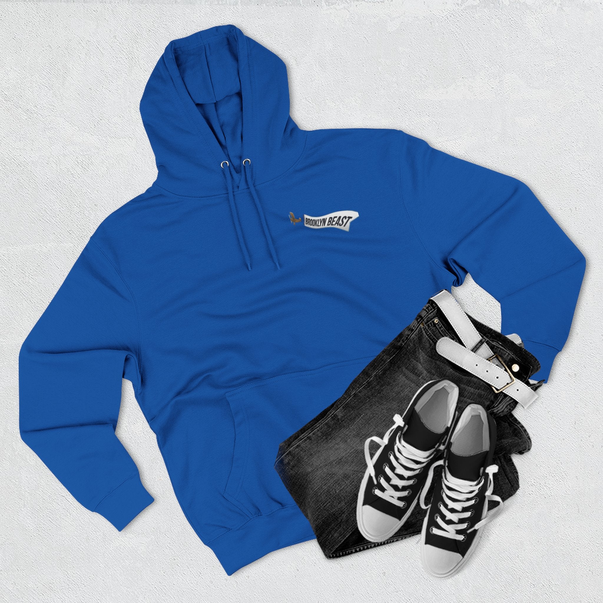Hoodie — Dark Warrior Graphic Fleece Hoodie (Three-Panel)