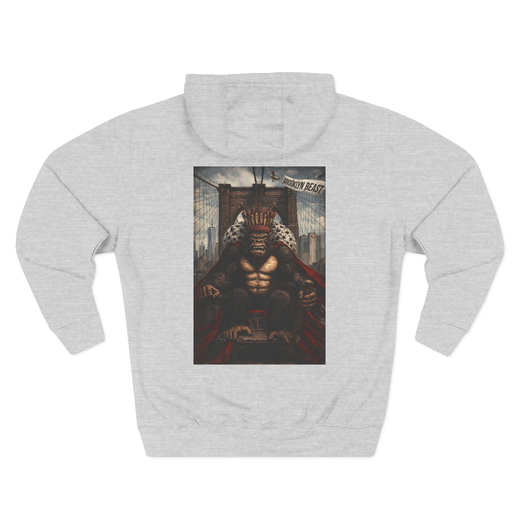 Hoodie — Dark Warrior Graphic Fleece Hoodie (Three-Panel)