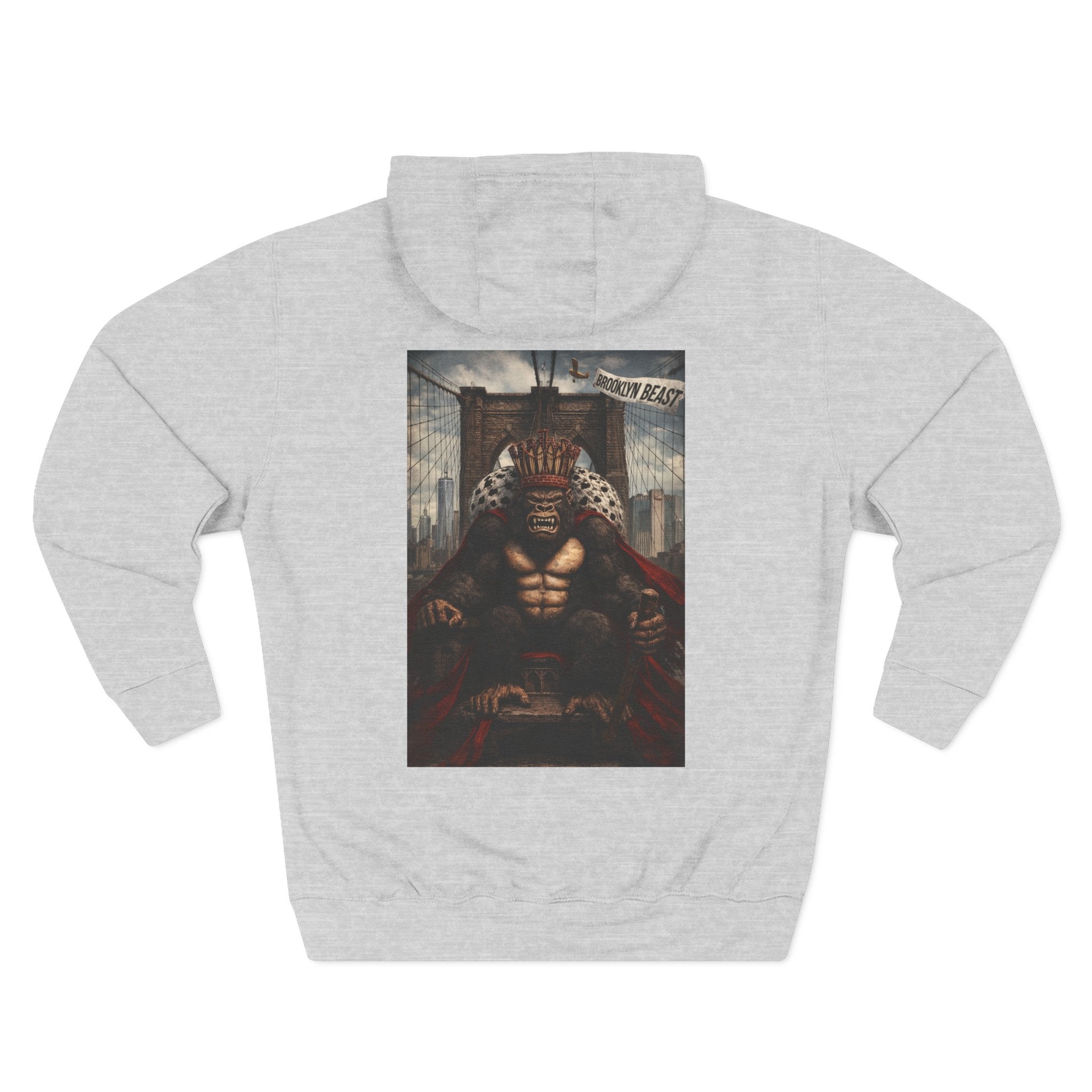 Hoodie — Dark Warrior Graphic Fleece Hoodie (Three-Panel)