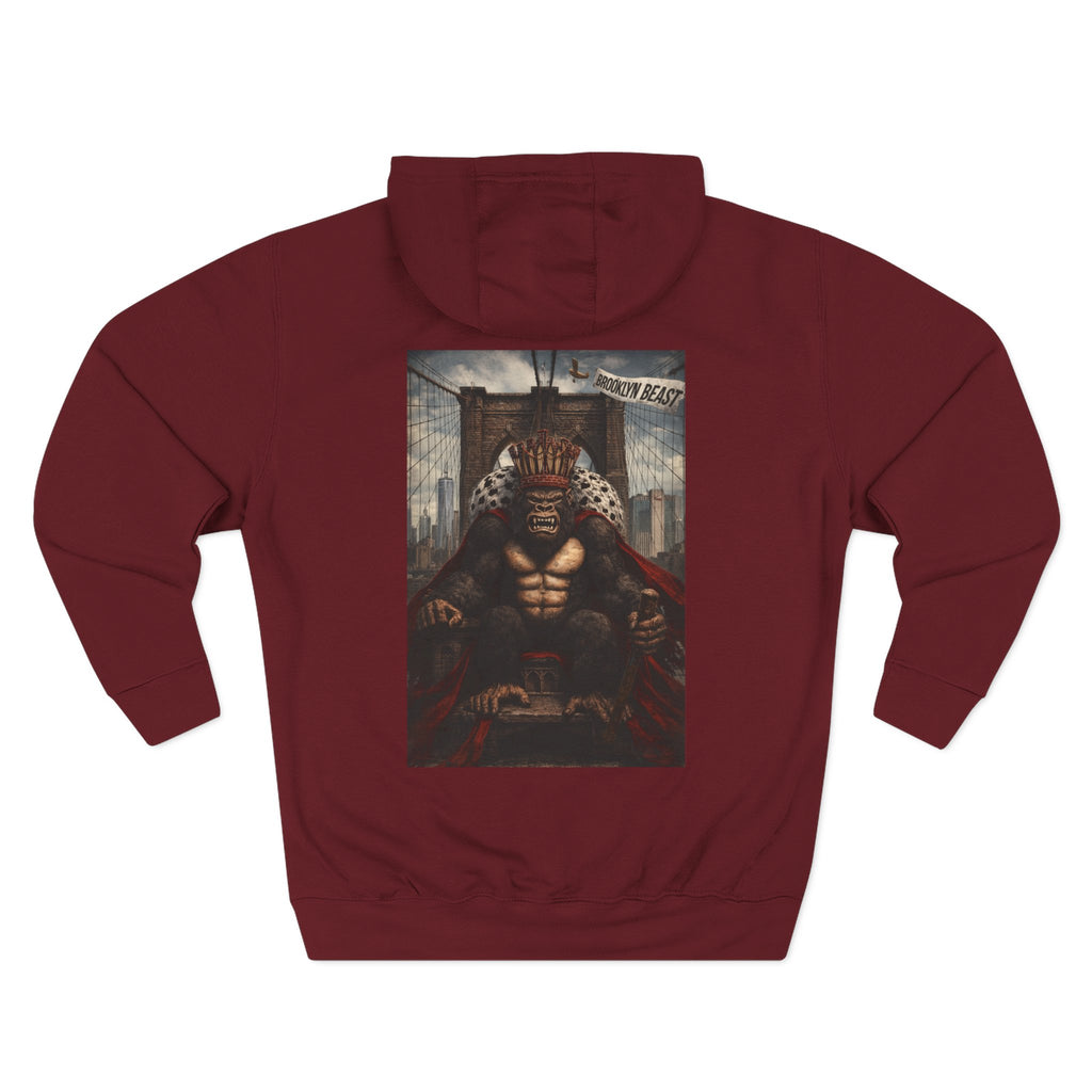 Hoodie — Dark Warrior Graphic Fleece Hoodie (Three-Panel)