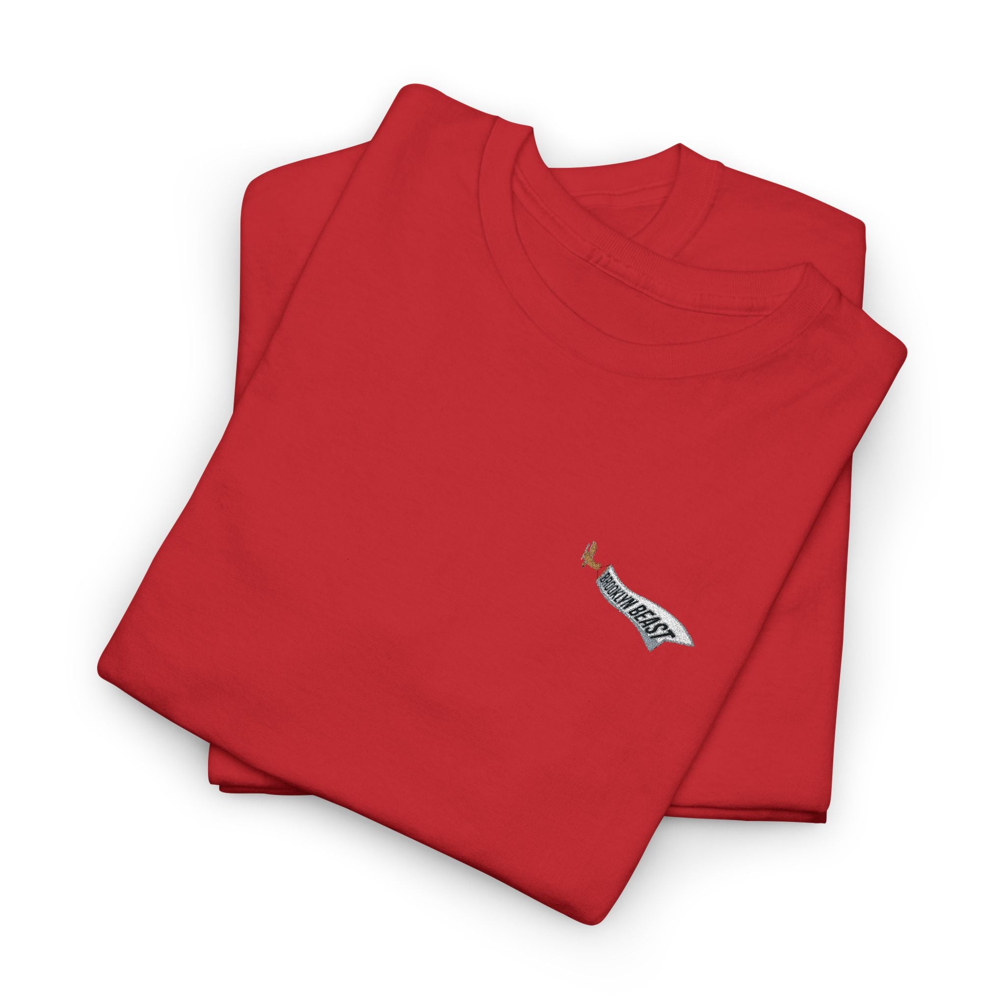 Minimalist Tiny Script Tee — Small Chest Text & Sleeve Logo Cotton T-Shirt