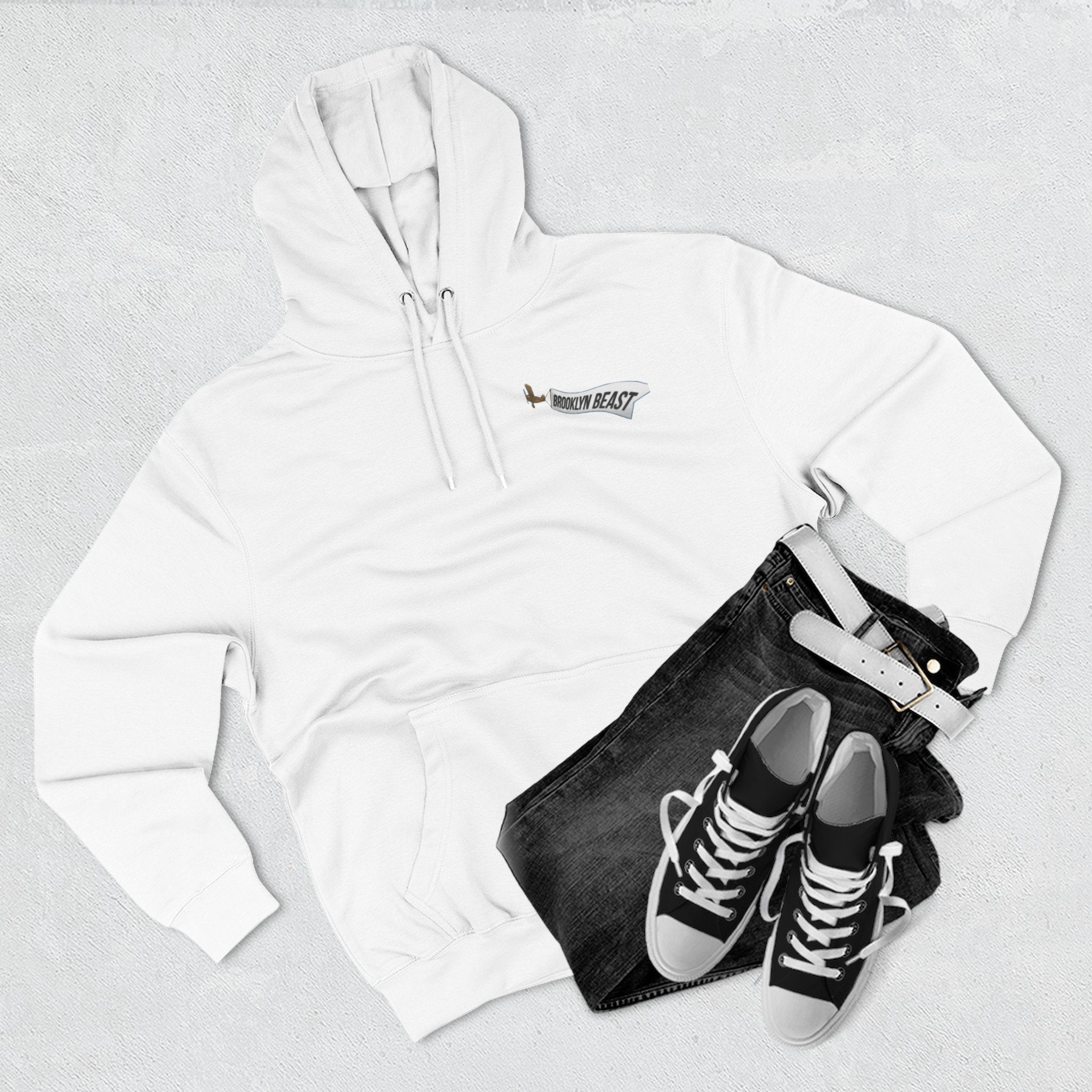 Hoodie — Dark Warrior Graphic Fleece Hoodie (Three-Panel)