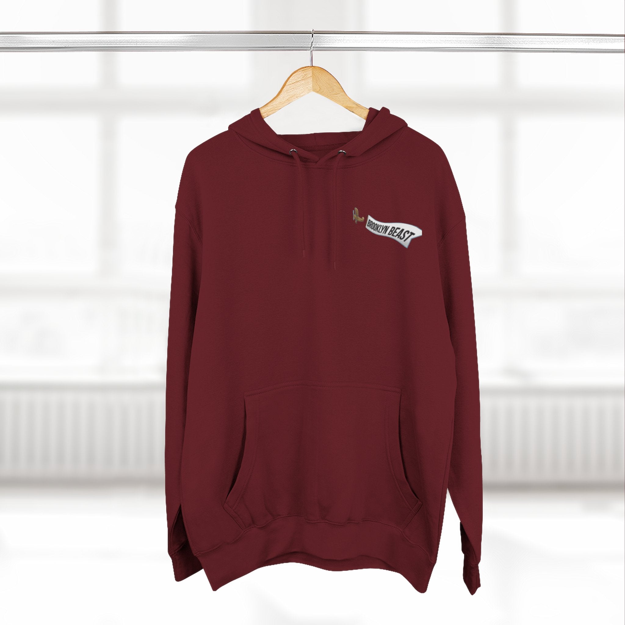 Hoodie — Dark Warrior Graphic Fleece Hoodie (Three-Panel)