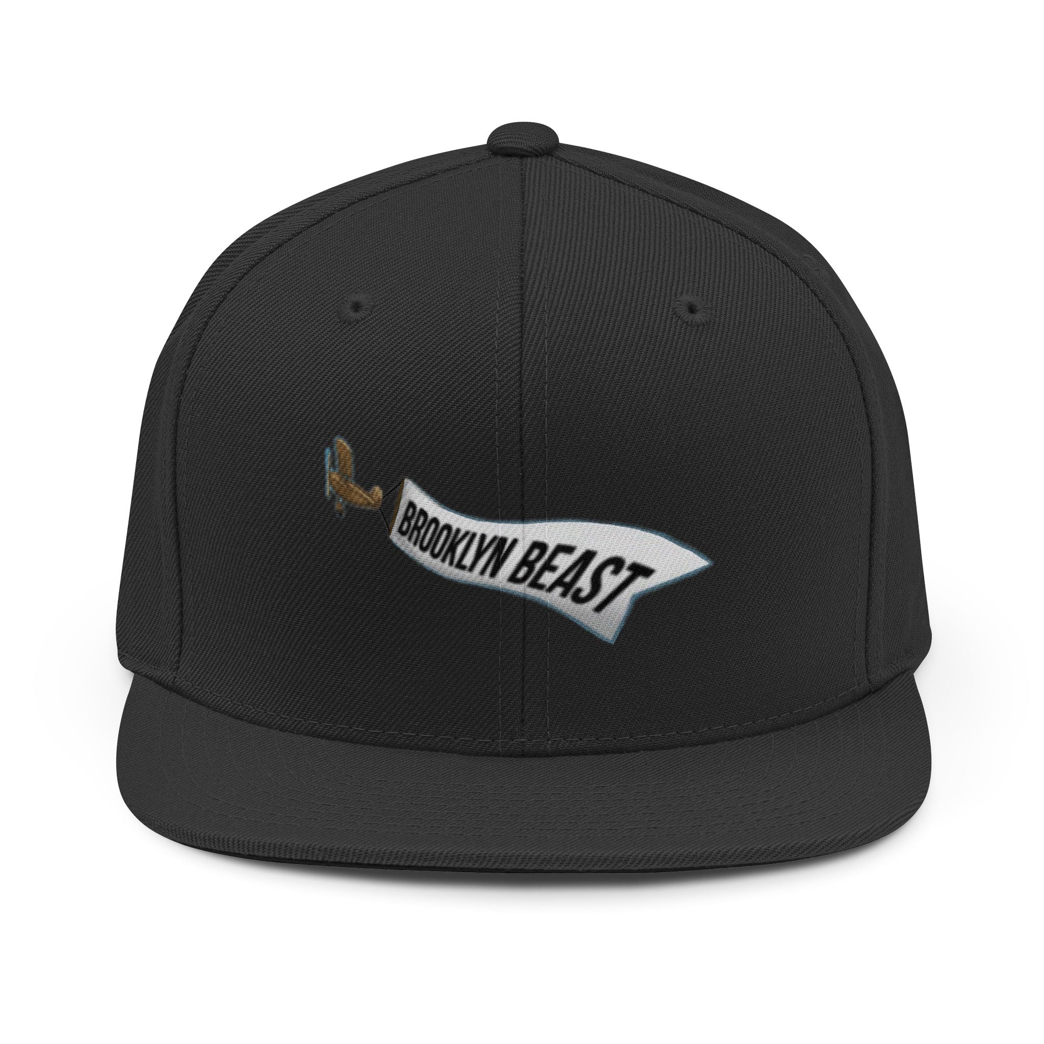 Snapback Hat — 'Brooklyn Beast' Banner Pilot Cap