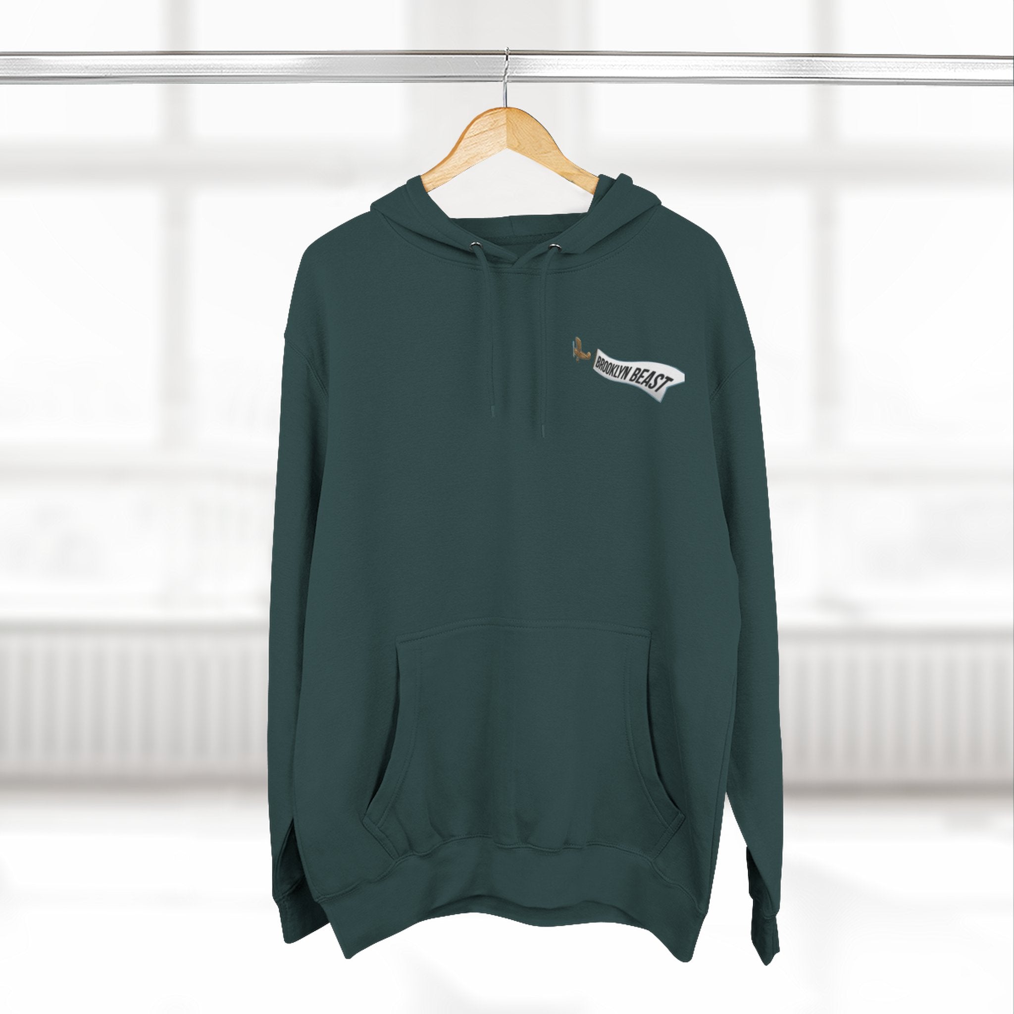 Hoodie — Dark Warrior Graphic Fleece Hoodie (Three-Panel)