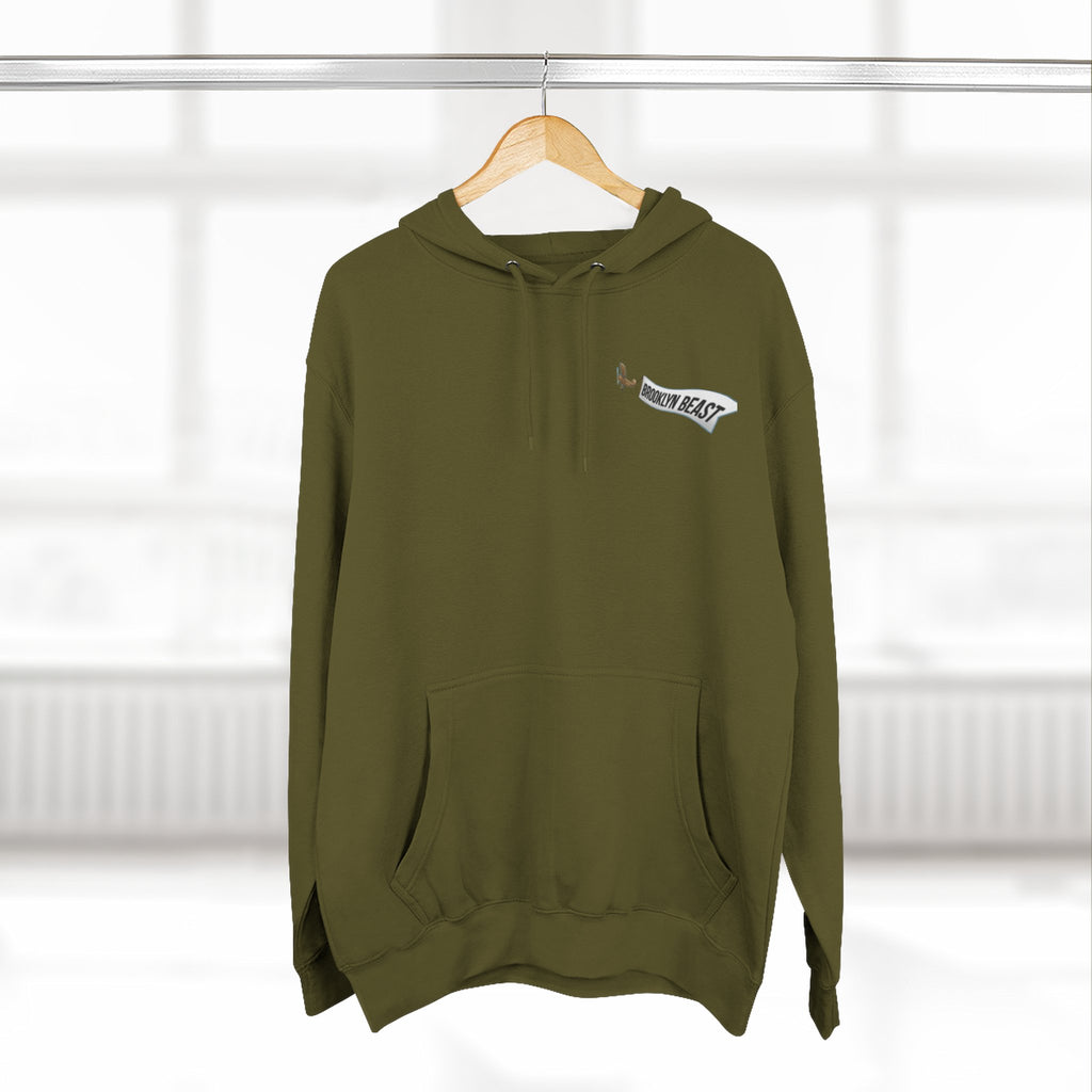Hoodie — Dark Warrior Graphic Fleece Hoodie (Three-Panel)