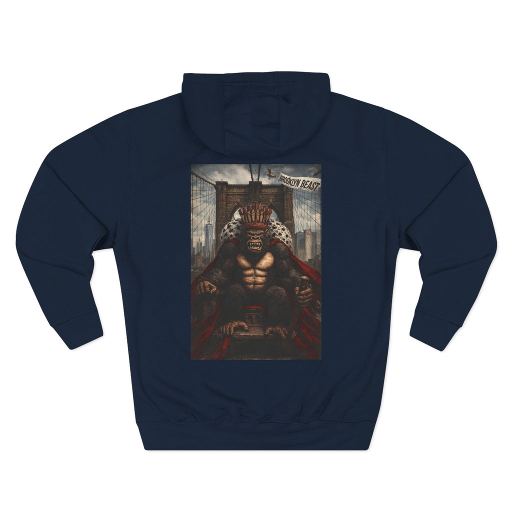 Hoodie — Dark Warrior Graphic Fleece Hoodie (Three-Panel)