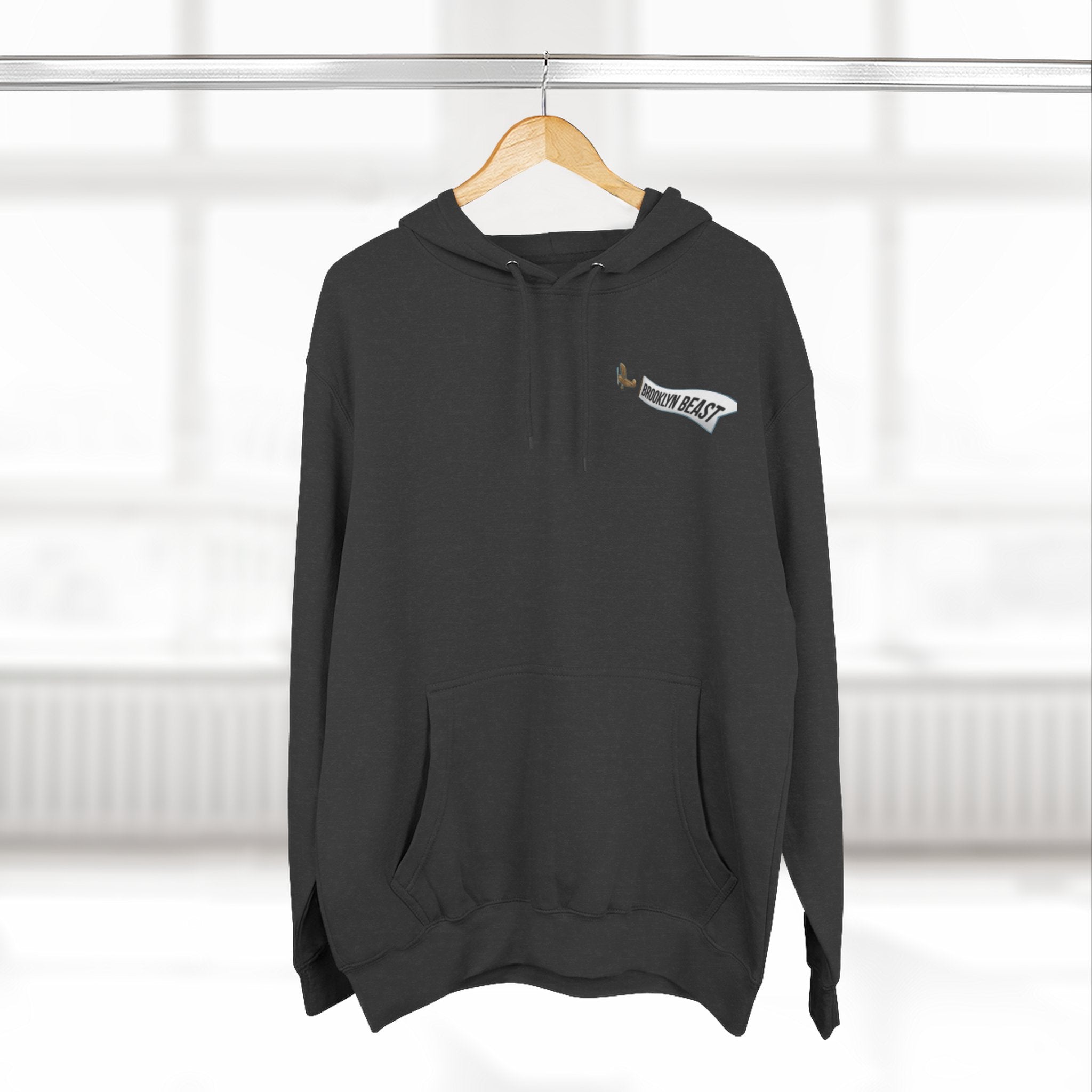 Hoodie — Dark Warrior Graphic Fleece Hoodie (Three-Panel)