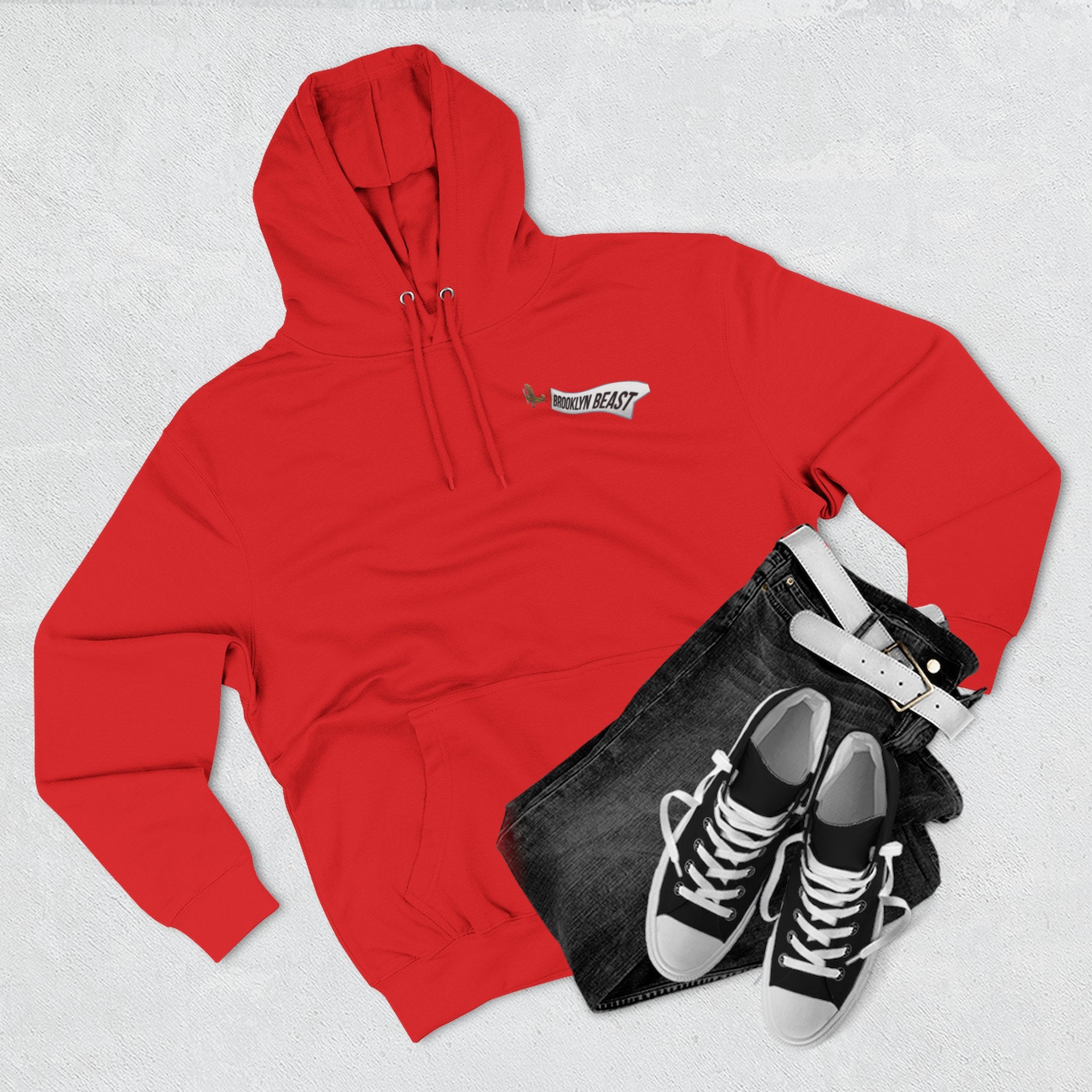 Hoodie — Dark Warrior Graphic Fleece Hoodie (Three-Panel)