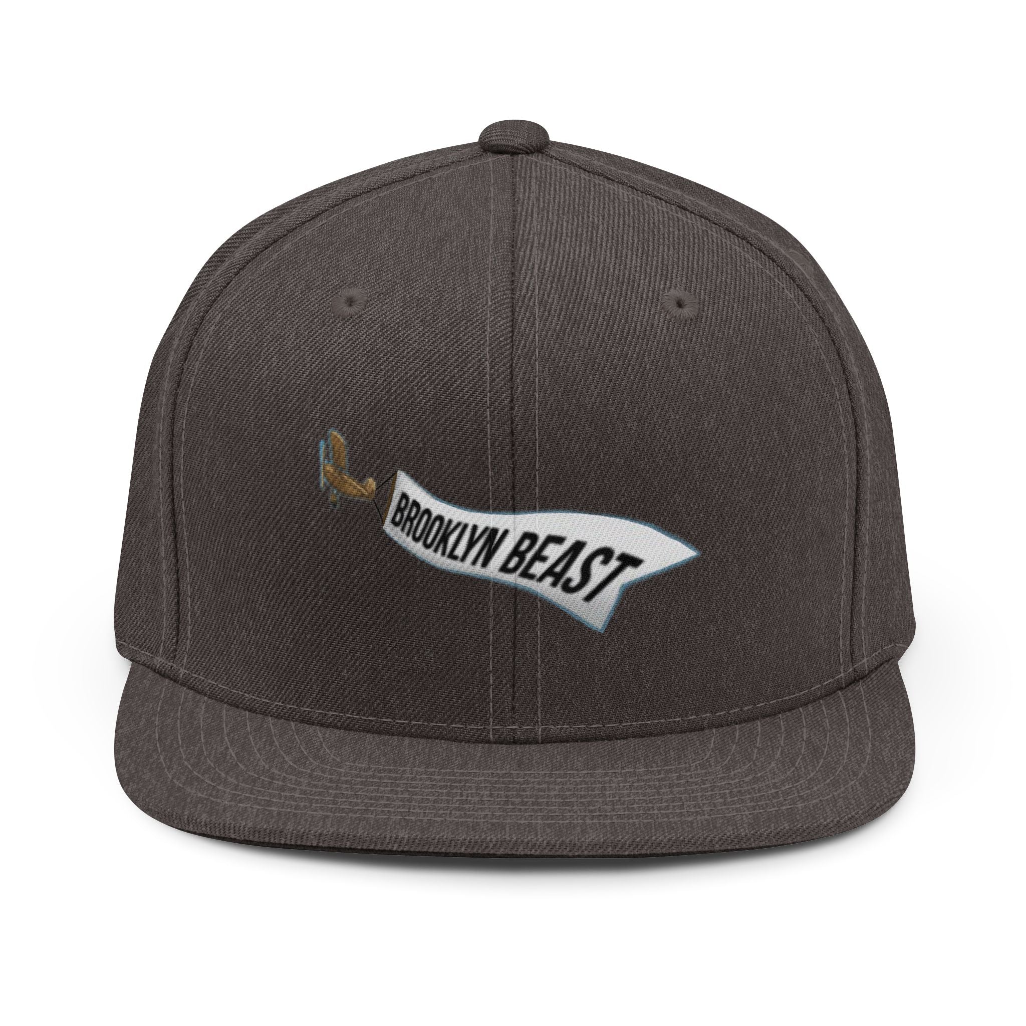 Snapback Hat — 'Brooklyn Beast' Banner Pilot Cap