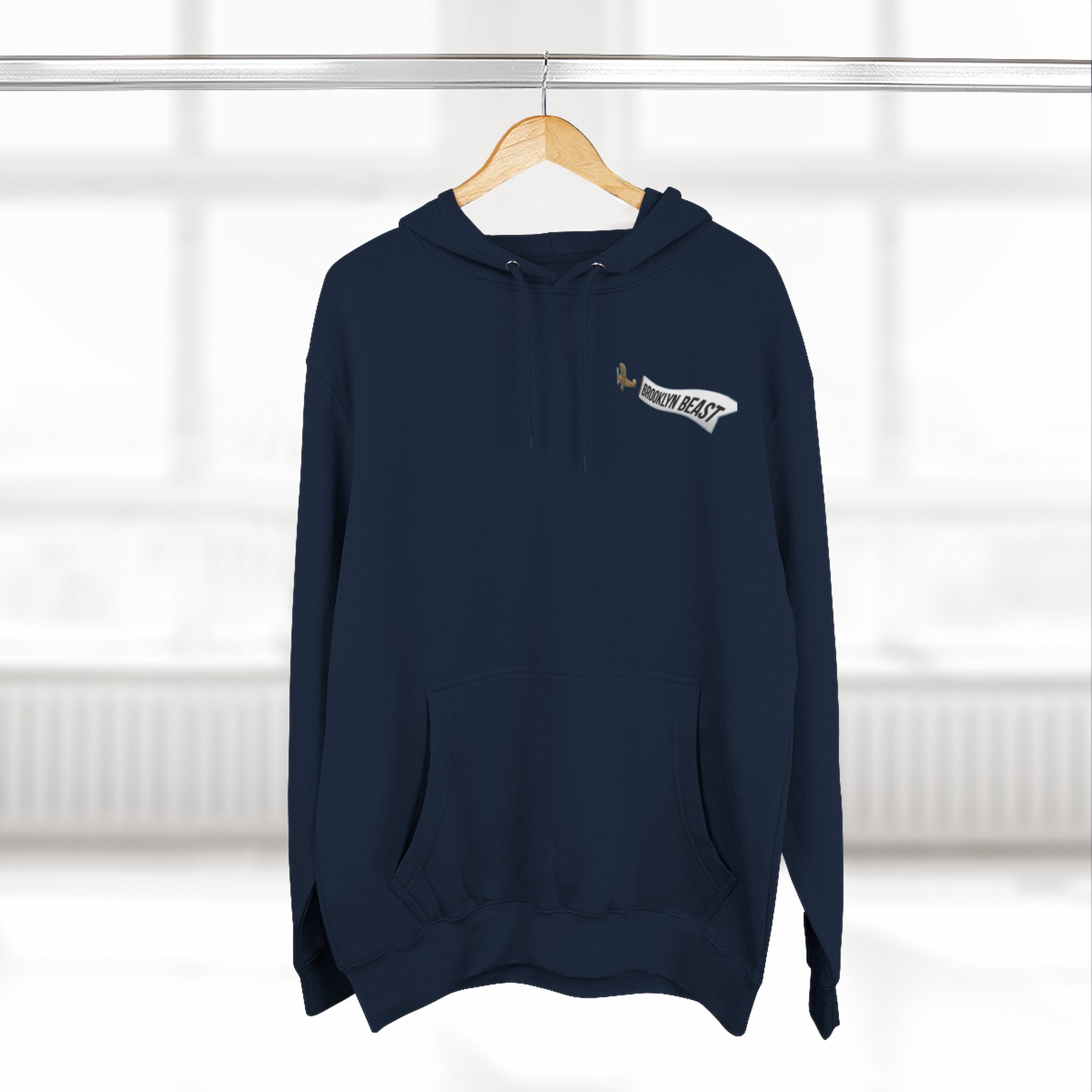 Hoodie — Dark Warrior Graphic Fleece Hoodie (Three-Panel)