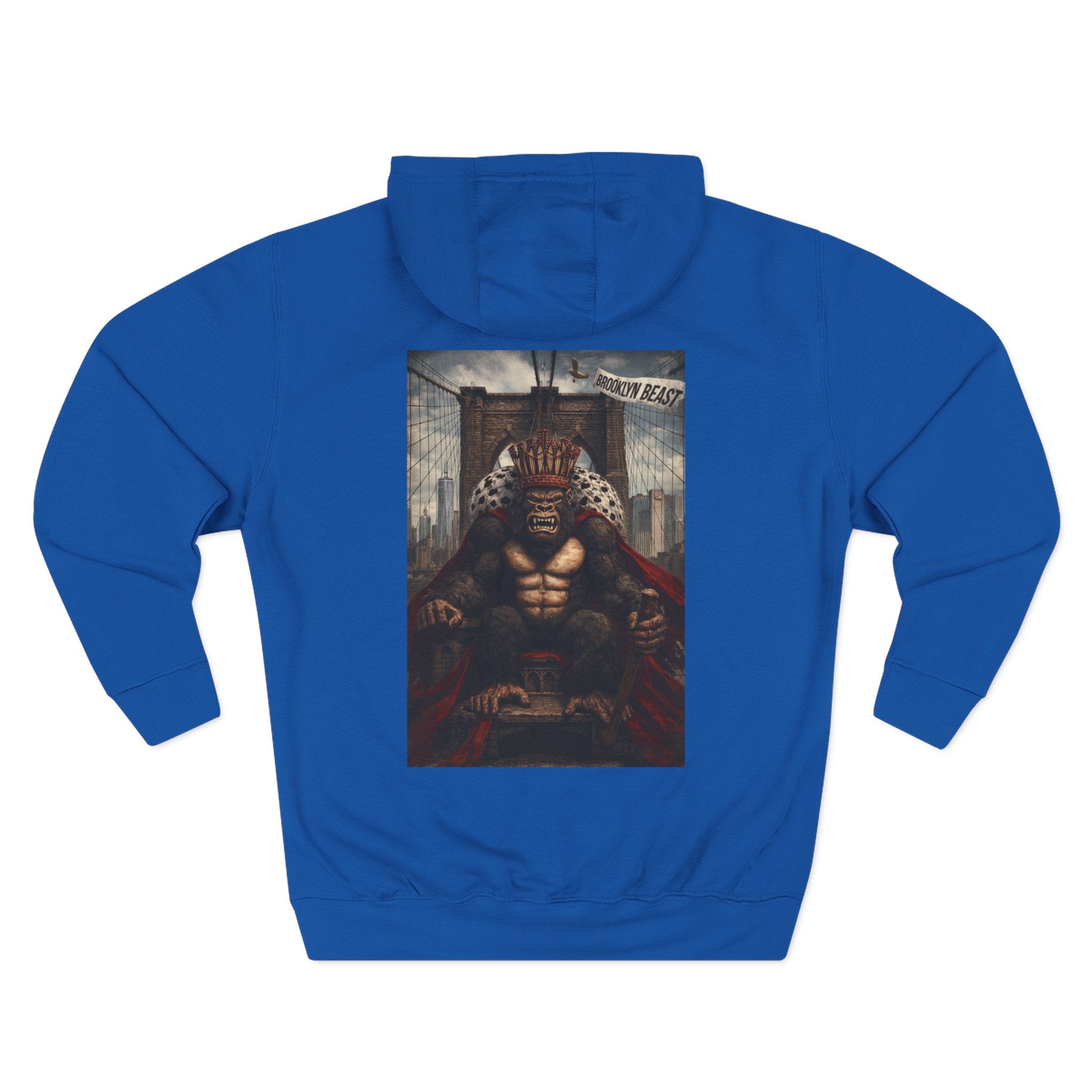 Hoodie — Dark Warrior Graphic Fleece Hoodie (Three-Panel)