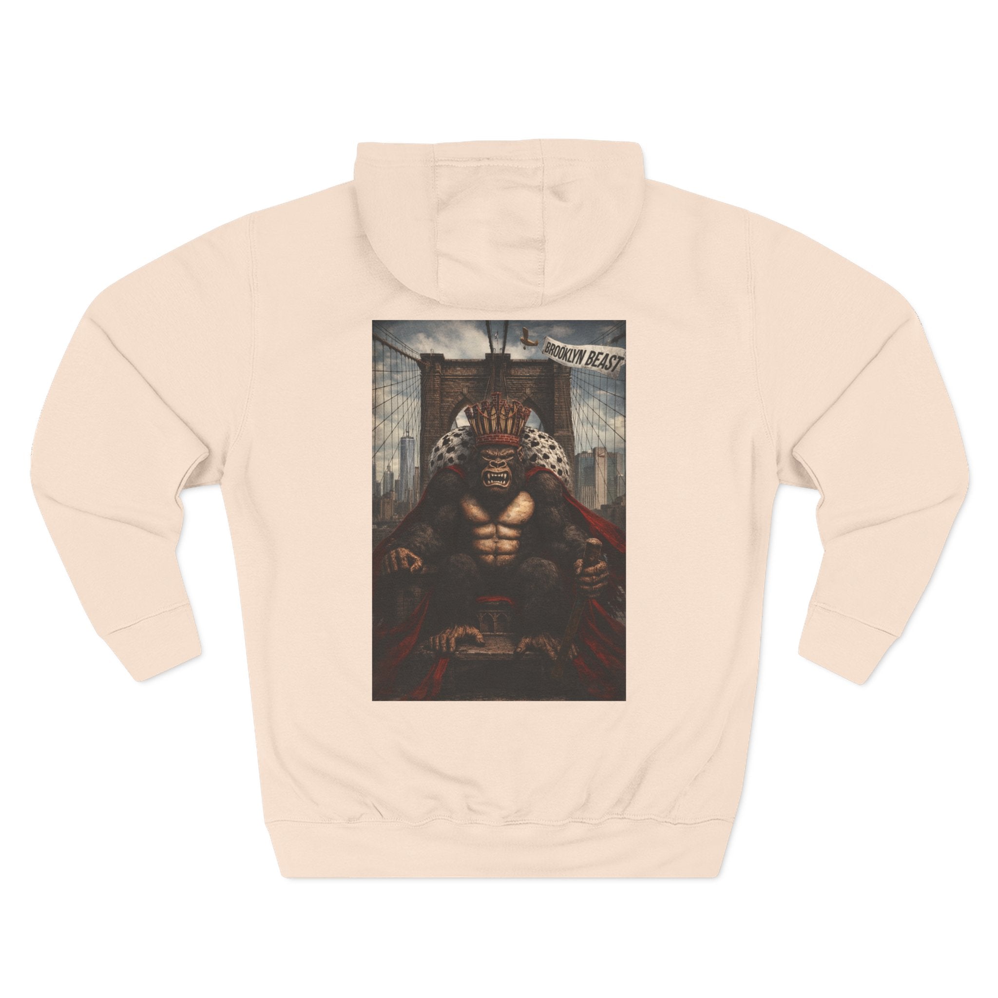 Hoodie — Dark Warrior Graphic Fleece Hoodie (Three-Panel)