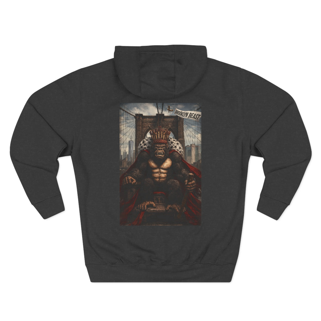 Hoodie — Dark Warrior Graphic Fleece Hoodie (Three-Panel)
