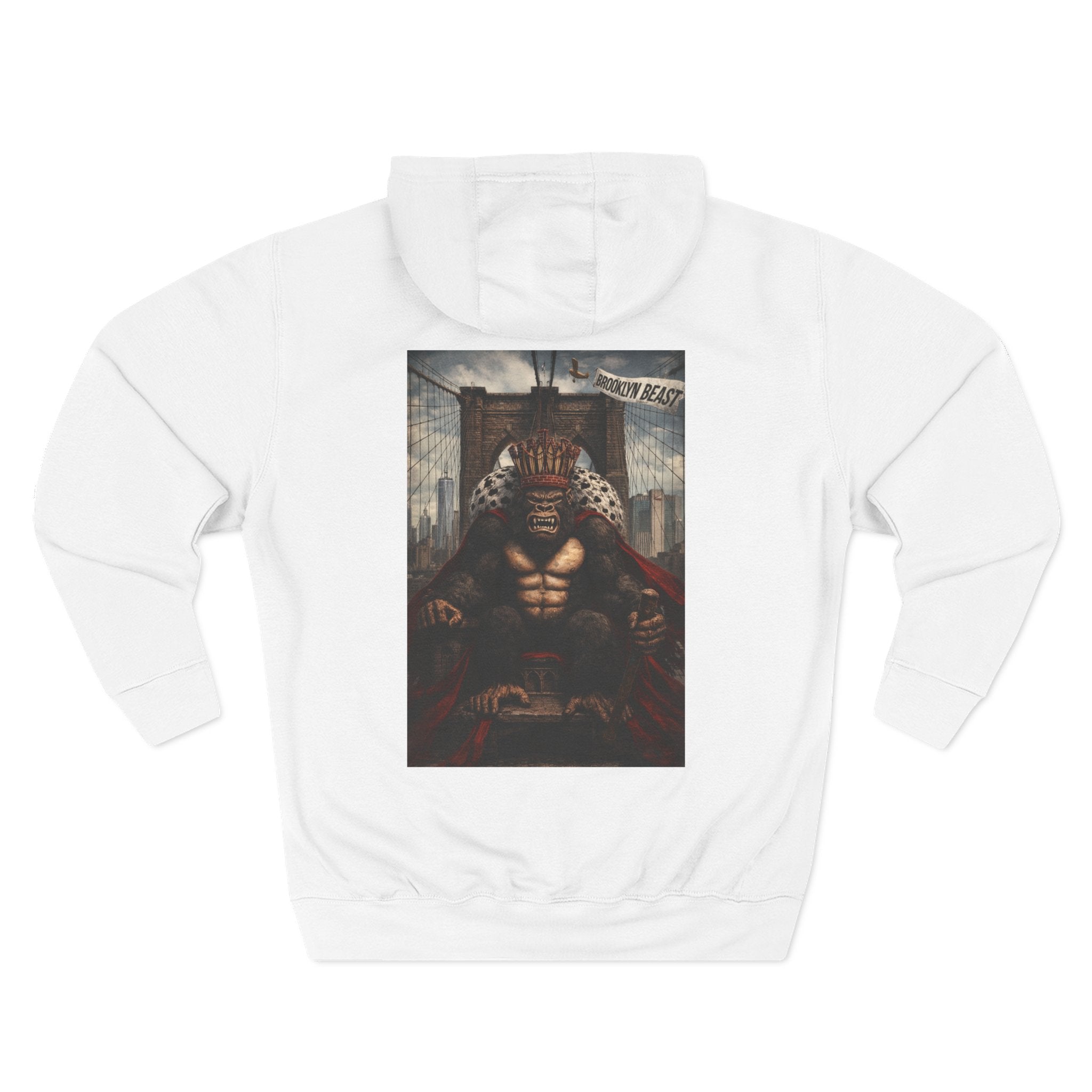 Hoodie — Dark Warrior Graphic Fleece Hoodie (Three-Panel)