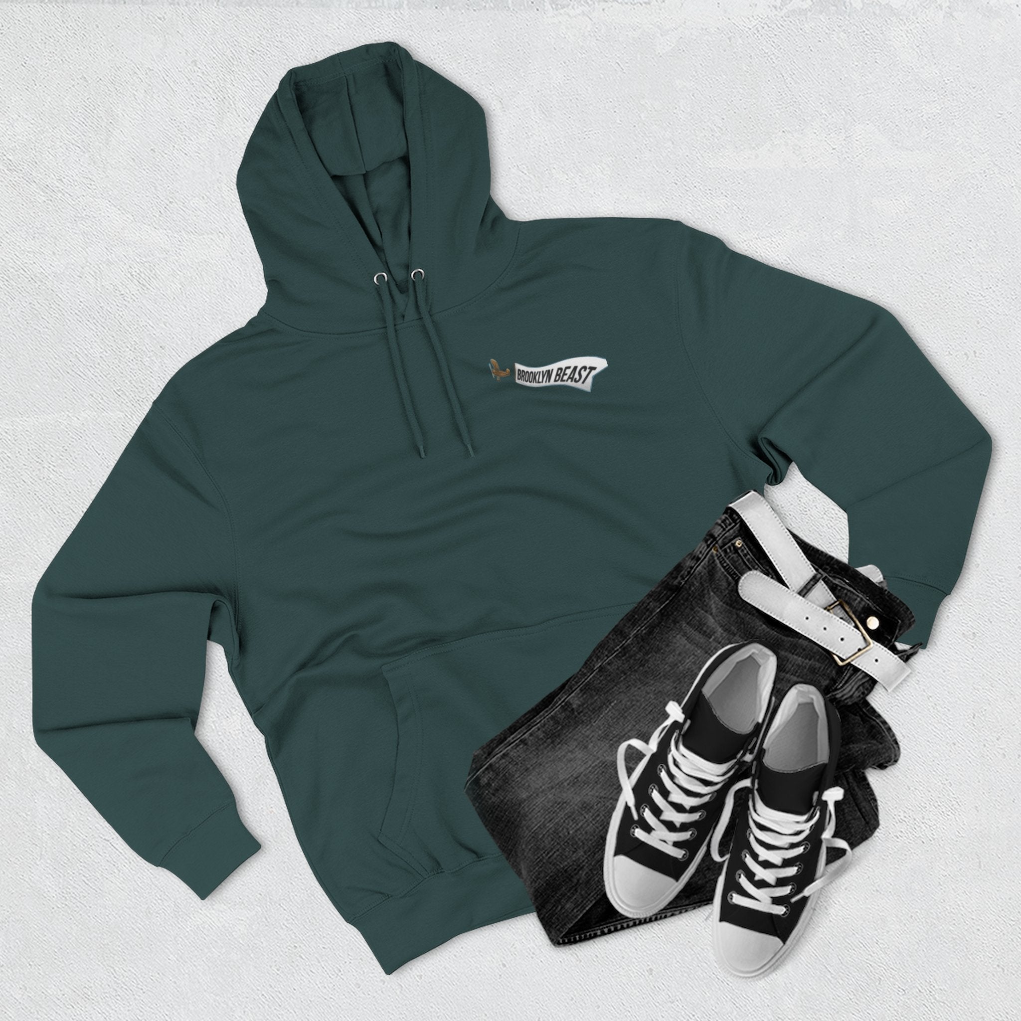 Hoodie — Dark Warrior Graphic Fleece Hoodie (Three-Panel)