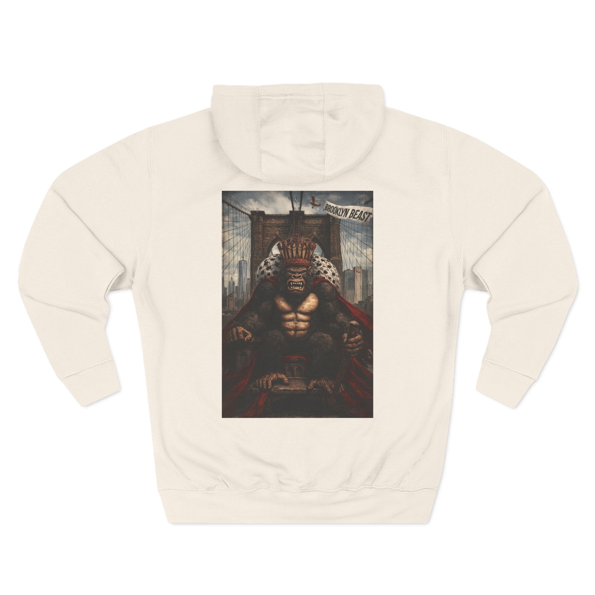 Hoodie — Dark Warrior Graphic Fleece Hoodie (Three-Panel)