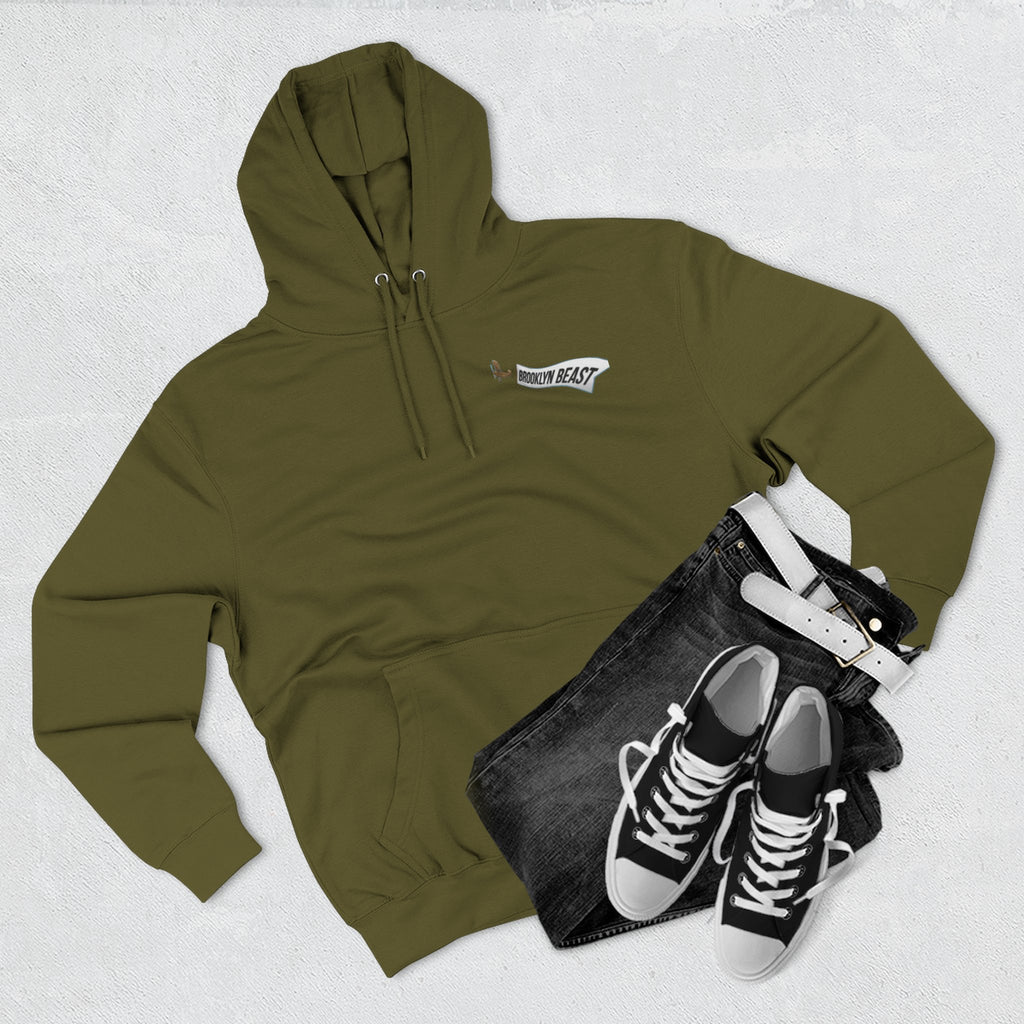 Hoodie — Dark Warrior Graphic Fleece Hoodie (Three-Panel)
