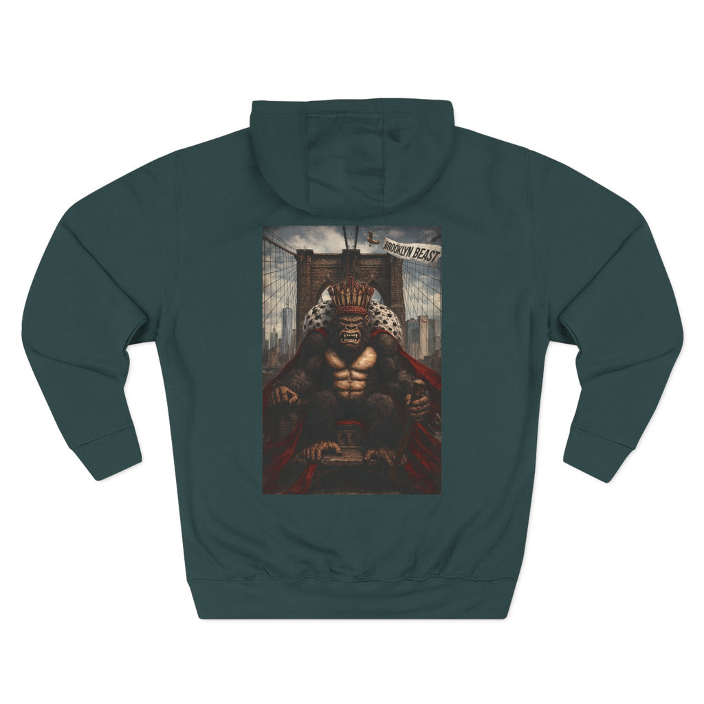 Hoodie — Dark Warrior Graphic Fleece Hoodie (Three-Panel)